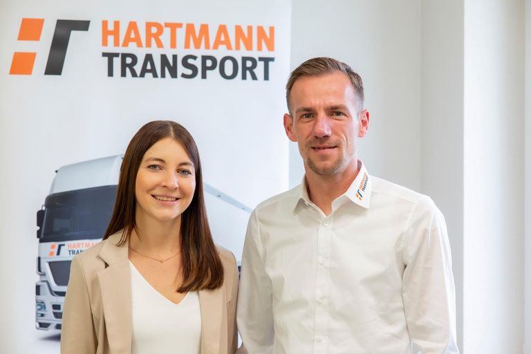 Anna-Lena Dörr und Mario Dörr von Hartmann Transport